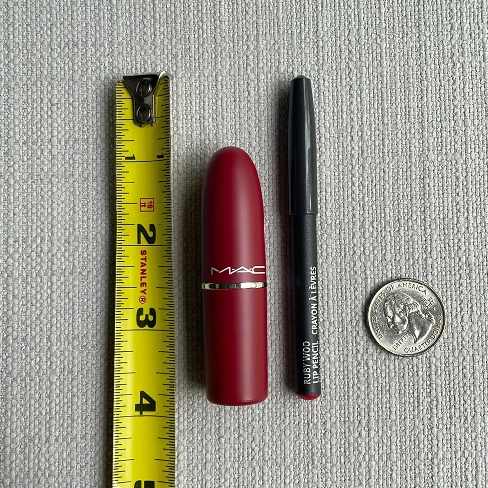 MAC Retro Matte Lipstick - 707 Ruby woo & mini lip liner set